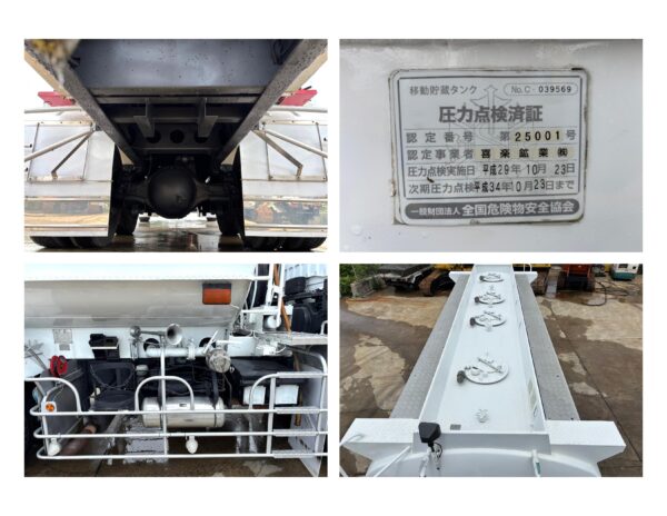 平成7年式 三菱フソウ 12kl大型タンクローリー ホースリール 流量計付き 実走行66000km - 画像 (5)